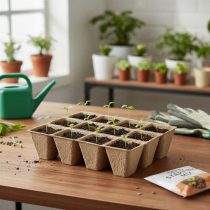   Cserepes palántanevelő tálca - 15,2 x 11,5 x 4,3 cm - 4 db / csomag