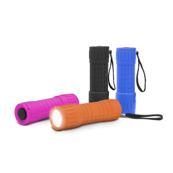 LED-es elemlámpa ajándék elemmel 12 db-os kínálódobozban