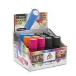 LED-es elemlámpa ajándék elemmel 12 db-os kínálódobozban