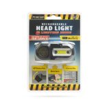 COB+XPE LED-es fejlámpa - mozgásérzékelővel - akkumulátorral 18616A