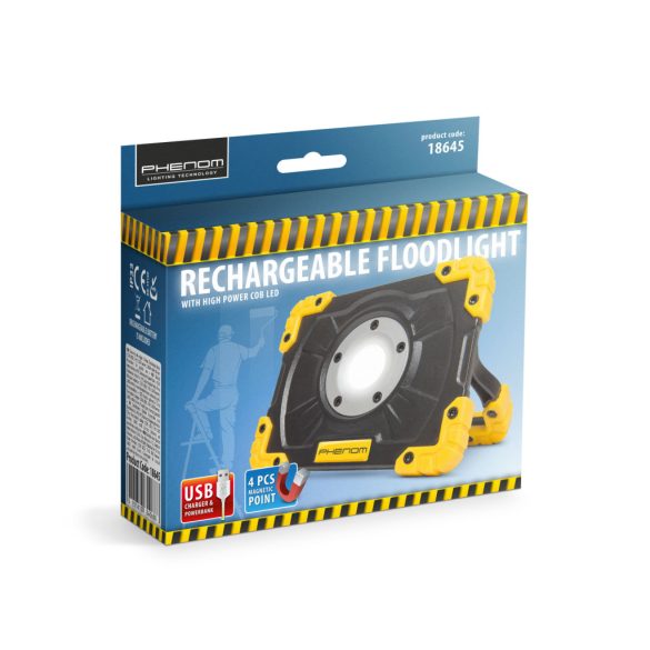 Mini reflektor Li-ion akkumulátorral 18645