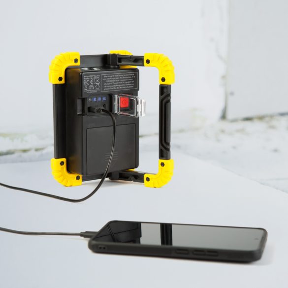 Multifunkciós reflektor - Li-ion akkumulátorral, micro-USB