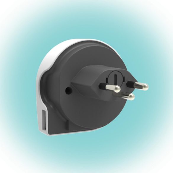 Q2POWER 1.100210 utazóadapter, World to Switzerland USB, indulási ország: AUS/CHINA, IT, UK, CH, BRAZIL, USA, EURO, célország: CH, USB port
