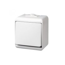   GAO 22041 váltókapcsoló, kültéri IP44 kivitel, 230 V~ / 50 Hz / 10 A, fehér