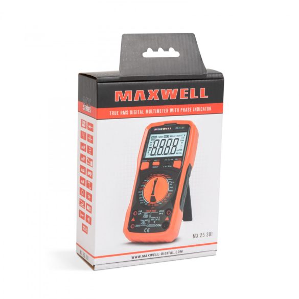 Multiméter Maxwell Digitális TTL logikai méréssel 25301