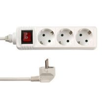 Asztali elosztó 3-as, kapcsolóval, 1,4m