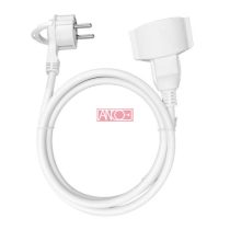   Lengő hosszabbitó 5m, lapos dugóval H05VV-F 3x1.5 mm² kábellel