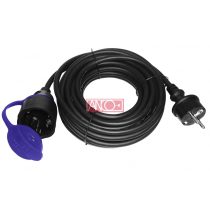   Kültéri lengő hosszabbító 10 m  H07RN-F 3x1.5 mm² gumi kábellel