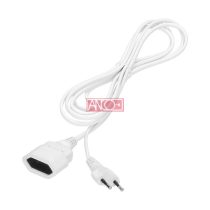   Lengő hosszabbító Euro dugóval, 1,5m - H03VVH2-F 2x0.75 mm² kábellel