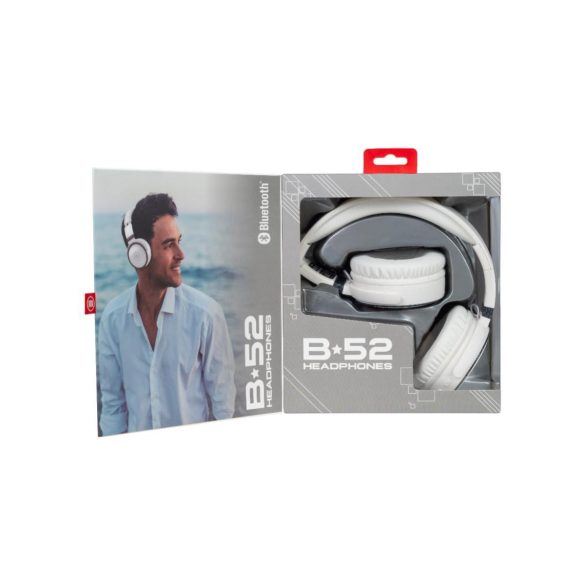 Maxell 348357 HP-BTB52 vezeték nélküli fejhallgató, Bluetooth, AUX-IN, mikrofon, automatikus kikapcsolás