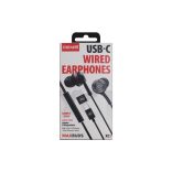 Maxell 348531 XC-1 USB-C fülhallgató, USB-C, 95 dB, 32 Ohm, beépített mikrofon, fekete