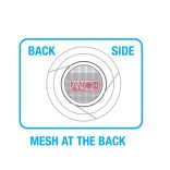 Süllyesztett szellőzőrács kerek 95mm