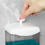 Szenzoros szappanadagoló - 600 ml - fali - elemes - füst színű 51120B