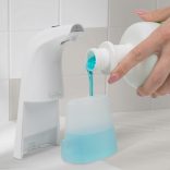 Automata habszappan adagoló - 250 ml - álló / falra akasztható - USB + elemes 51123A