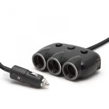 Szivargyújtóaljzatba csatlakoztatható 3-as elosztó + 2 x USB 54922