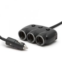   Szivargyújtóaljzatba csatlakoztatható 3-as elosztó + 2 x USB 54922