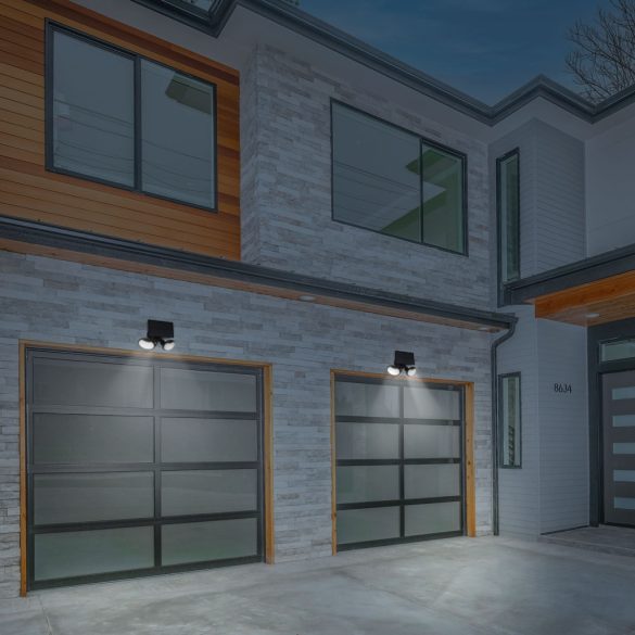 Mozgásérzékelős szolár reflektor - forgatható fejjel - 2 COB LED 55283