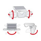 Mozgásérzékelős szolár reflektor - karos, forgatható - 3 COB LED 55284