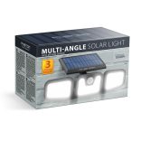 Mozgásérzékelős szolár reflektor - karos, forgatható - 3 COB LED 55284