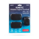 Digitális elem- és vezeték nélküli csengő - Kinetic 55345BK-2