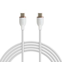 Adatkábel - Type-C / Type-C - fehér - 1 m - 3 A - 60 W