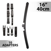 Ablaktörlő 16"/40 cm - 10 db adapterrel