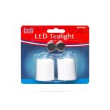 LED gyertya  fehér színű 2 db / bliszter