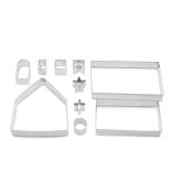 Sütikiszúró forma - 3D mézeskalács házikó 18 db-os