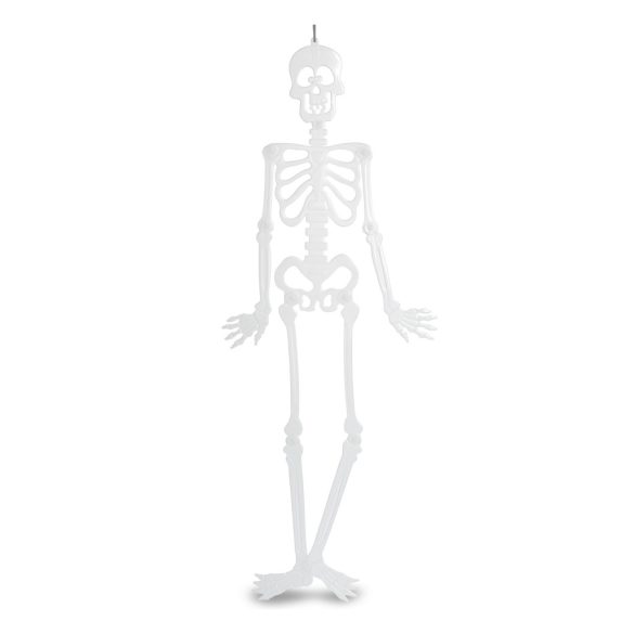 Halloween-i foszforeszkáló dekoráció - csontváz - 90 x 40 cm