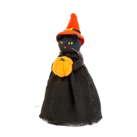Halloween-i dekoráció - szellem, macska, tökfej - 21 cm