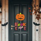 Halloween-i dekoráció - tök  - akasztható - 45 x 23 cm