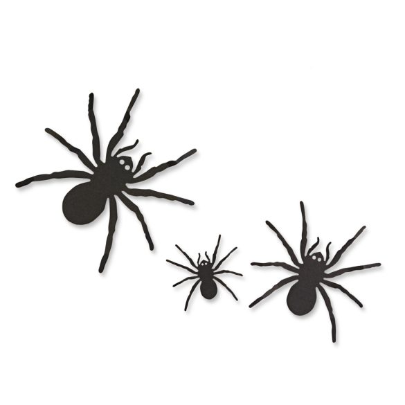 Halloween-i dekoráció - pók szett - öntapadós - fekete - 30 db / csomag