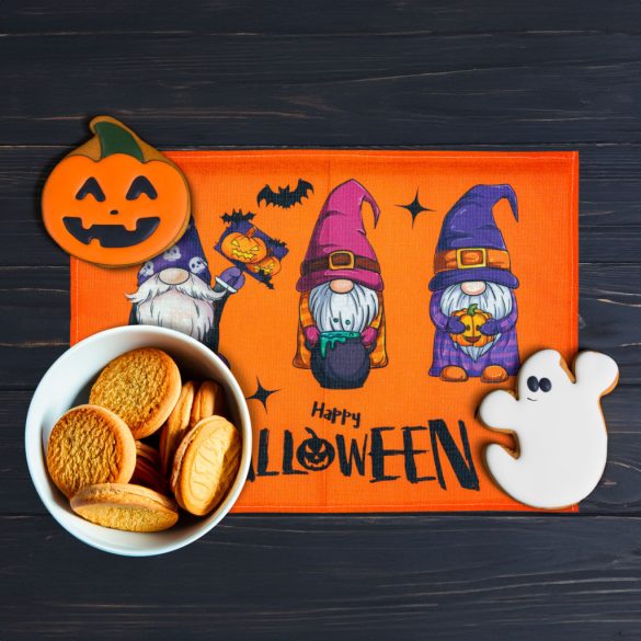 Halloween-i dekoráció - tányéralátét - manós - 46 x 32,5 cm