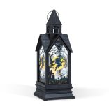 Halloween-i világító dekoráció - boszorkány - sárga LED - 17,5 x 6,3 x 6,3 cm - 3 x LR44