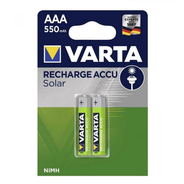 VARTA 56733 akkumulátor AAA, NiMH akkumulátor, mini ceruza, 550 mAh kapacitás, 2 db/csomag