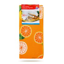   Mikroszálas edényszárító alátét - 38 x 51 cm - narancs mintás