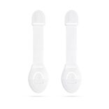 Biztonsági gyerekzár ajtóra - 21 cm - öntapadós - fehér - 2 db / csomag 57339
