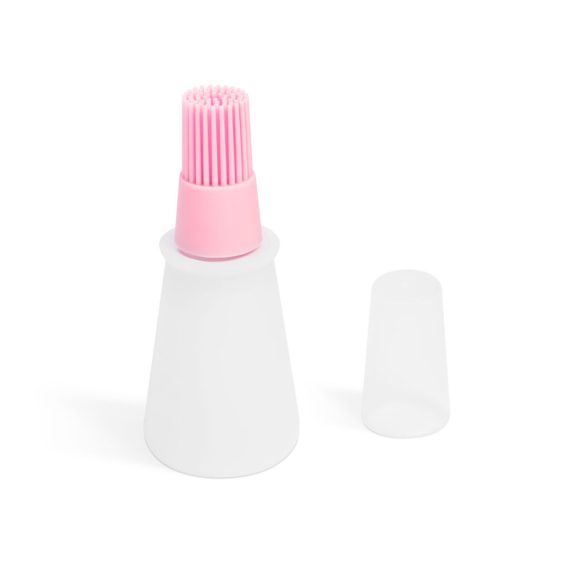 Szilikon olajozó ecset - 60 ml - rózsaszín 57518PK