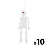 Foszforeszkáló csontváz szett - halloween-i dekoráció - 10 db / csomag 58104