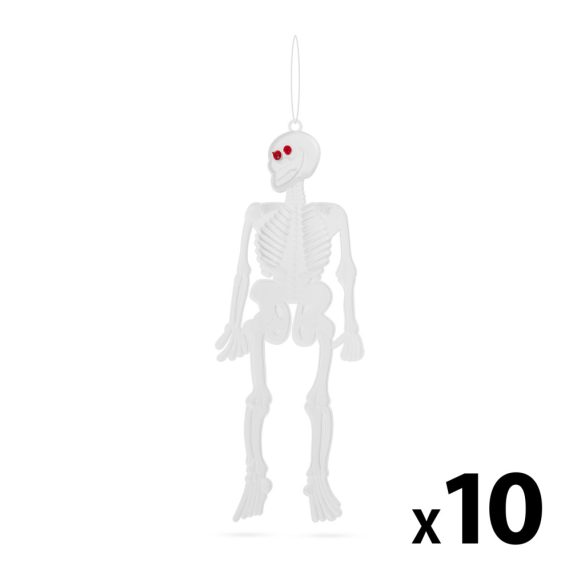 Foszforeszkáló csontváz szett - halloween-i dekoráció - 10 db / csomag 58104