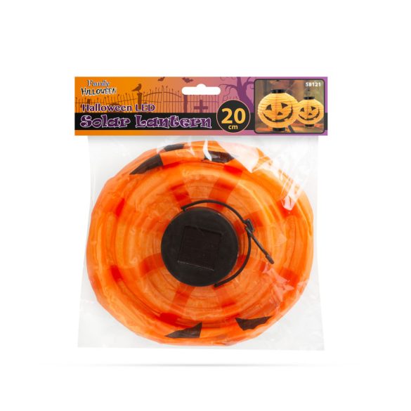 Halloween-i szolár lampion - tök - ⌀20 cm 58121