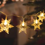 LED fényfüzér - jégkristály - 2,3 m - 20 LED - melegfehér - 3 x AA 58217