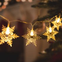   LED fényfüzér - jégkristály - 2,3 m - 20 LED - melegfehér - 3 x AA 58217