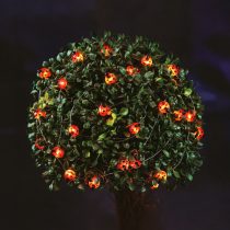   Szolár LED fényfüzér - katicabogár - 2,4 m - 25 LED - melegfehér