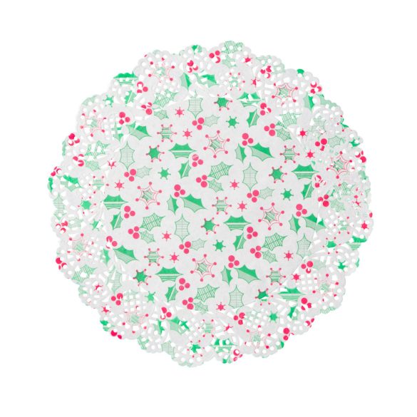 Karácsonyi, papír tányéralátét - 16,5 cm - 20 db / csomag