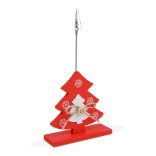 Ültetőkártya tartó - csipeszes - fenyőfa - 8,5 x 12 cm 