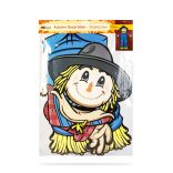 Őszi dekoráció - Madárijesztő - mozgatható végtagokkal - papír - 91,4 cm