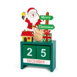 Karácsonyi naptár - MDF - 13,5 x 7 x 3,5 cm - 3 féle