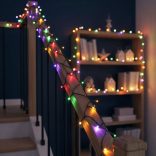 Fényfüzér - 30 m - színes - 600 LED - 220-240V - 6W - zöld kábel