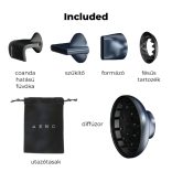 AENO AHD0003 HD3 hajszárító, 1500 W, 5 fűtési fokozat, ionizátor, kefe nélküli motor, LED kijelző, 570 gramm